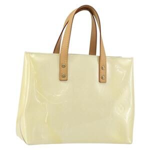 LOUIS VUITTON Monogram Vernis Reade PM Hand Bag Perle M91336 LV Auth ep12280